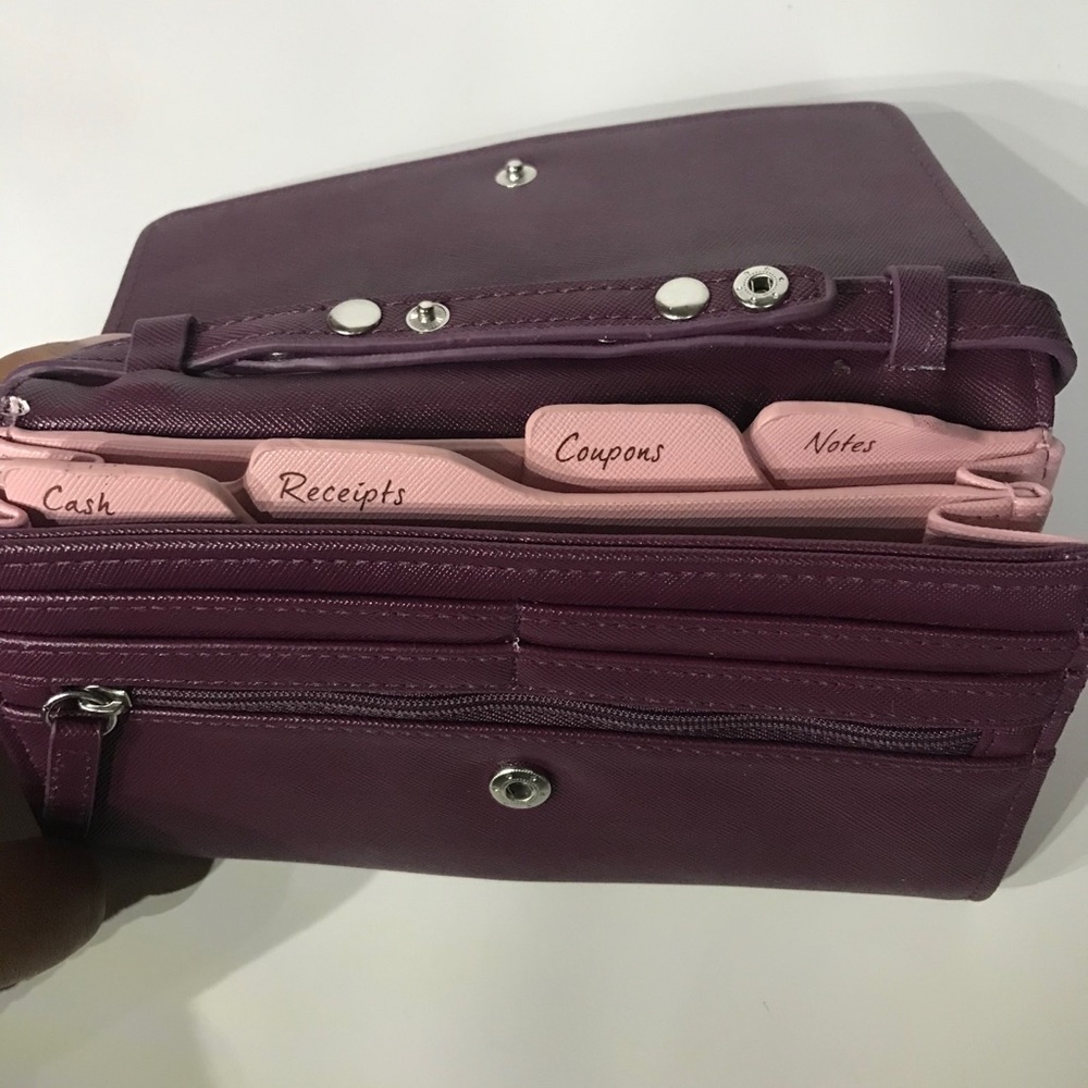 Burgundy coupon  purse - Picture 3 of 6